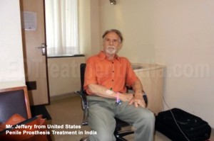 Mr. Jeffery from United States Penile Implant Surgery done in India